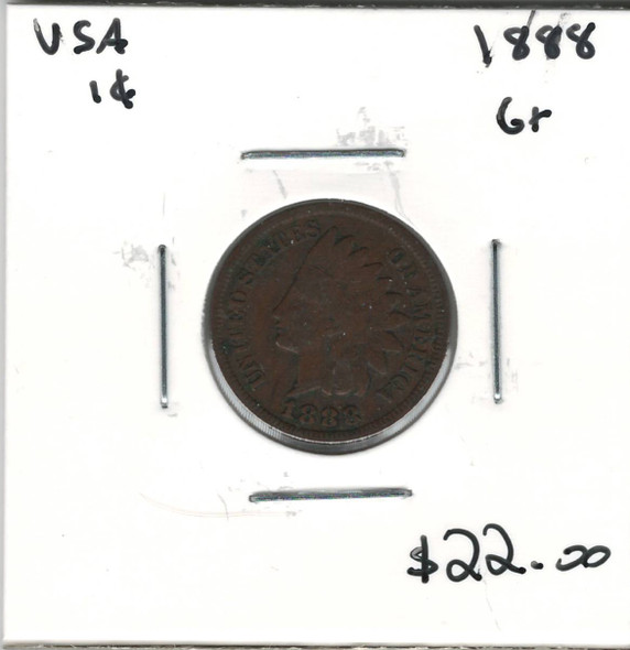 United States: 1888 1 Cent G6