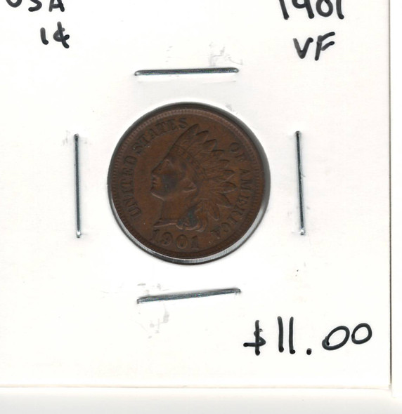 United States: 1901 1 Cent VF20