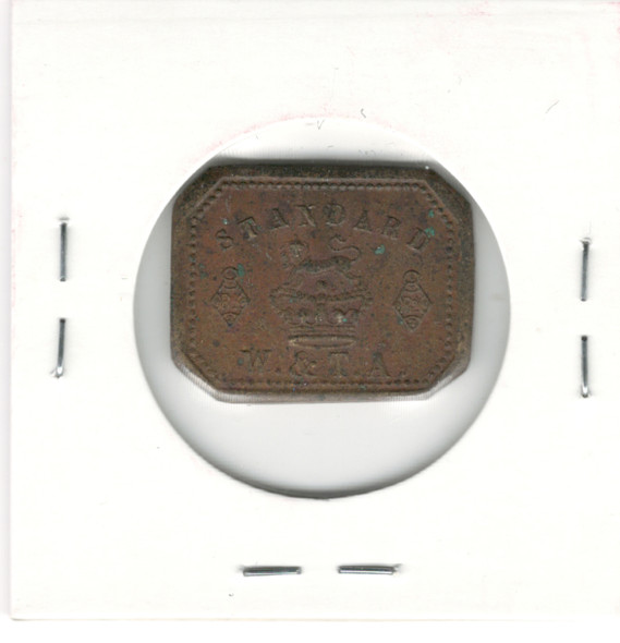 Apothecaries Weight Two Drachms 1850 W.T.A. Apothecaries Weight Two Drachms 1850 W.T.A.
