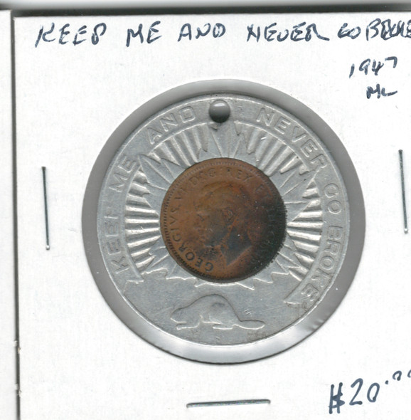 Canada: 1947ML Keep Me and Never Go Broke Lucky Penny