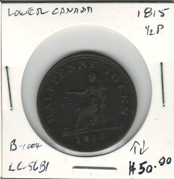 Lower Canada: 1815 Half Penny LC-56B1