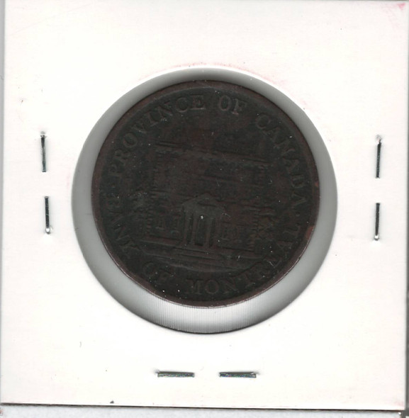 Bank of Montreal: 1844 Half Penny  PC-1B6