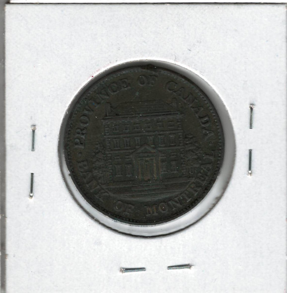 Bank of Montreal: 1842 Half Penny  PC-1A2