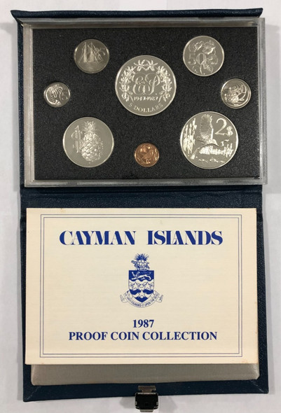 Cayman Islands: 1987 Silver Proof Coin Set - RARE - 300 Minted! Cayman Islands: 1987 Silver Proof Coin Set - RARE - 300 Minted!