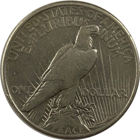 United States: 1921 Peace Dollar VG10 Small Mark On Rev
