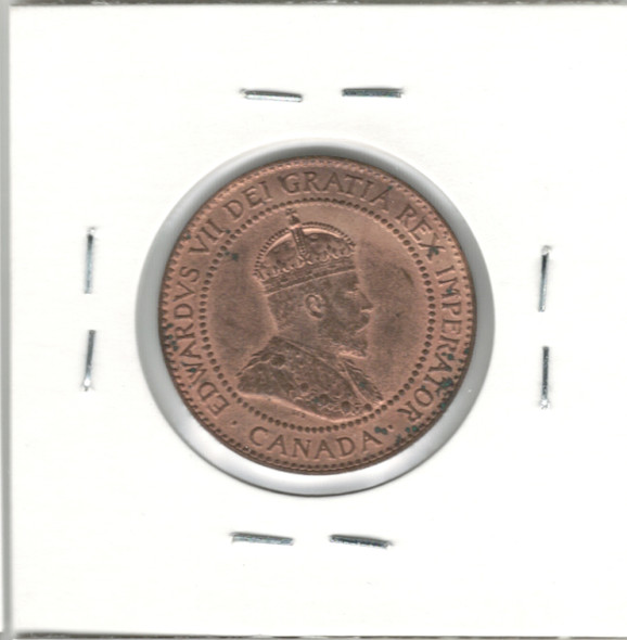 Canada: 1910 1 Cent MS63 Red with Corrosion Spots