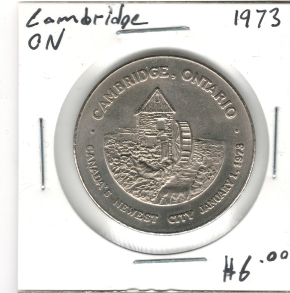 Canada: 1973 Cambridge Ontario Token