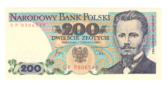 Poland: 1982 200 Zlotych Banknote CP