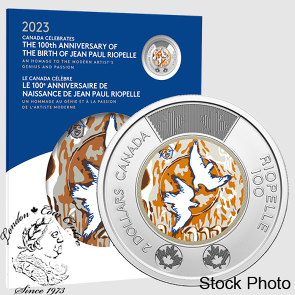 Canada: 2023 $2 100th Anniversary of the Birth of Jean Paul Riopelle Keepsake Card Canada: 2023 $2 100th Anniversary of the Birth of Jean Paul Riopelle Keepsake Card