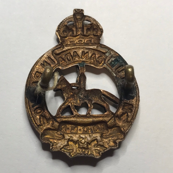 Canada: Interwar Period 10th Canadian Mounted Rifles Collar Badge