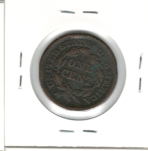 United States: 1845 1 Cent F12 with Rim Nicks United States: 1845 1 Cent F12 with Rim Nicks