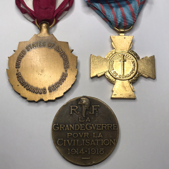 United States/France: Lot of 3 Medals