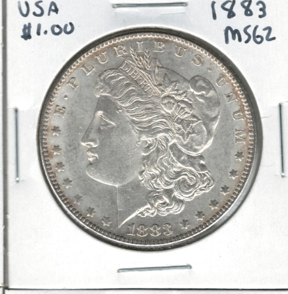 United States: 1883 Morgan Dollar MS62