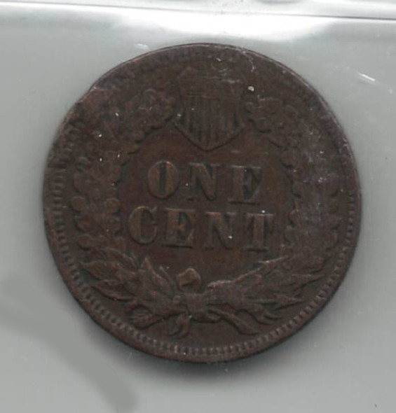 United States: 1872 1 Cent Indian Head ICCS F12