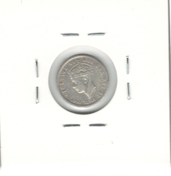 Canada: Newfoundland 1941c 5 Cent Silver EF40 with Rotated Die