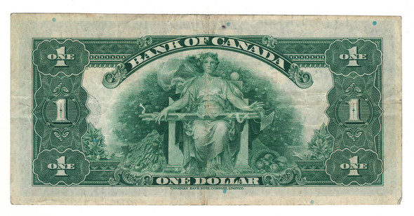 Canada: 1935 $1 Banknote -  Bank of Canada  English  BC-1b