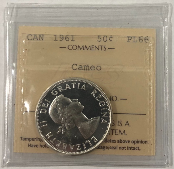 Canada: 1961 50 Cent ICCS PL66 Cameo