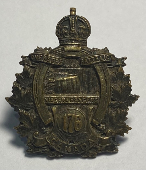 Canada: WWI 176 Battalion Niagara Rangers Collar Badge