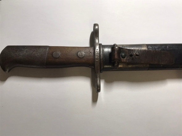 Switzerland: M1911/14 Pioneer Sawback Bayonet With Scabbard