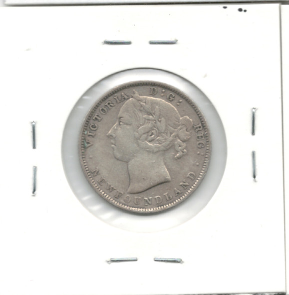 Canada: Newfoundland: 1899 20 Cent Large 9s VF30 with Scratch Canada: Newfoundland: 1899 20 Cent Large 9s VF30 with Scratch