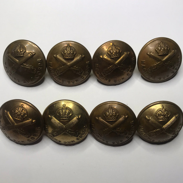 Great Britain: Group of 28mm Machine Gun Corps King's Crown Buttons