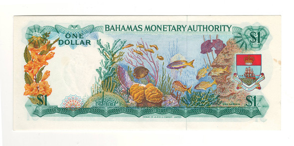 Bahamas: 1968 $1 Banknote