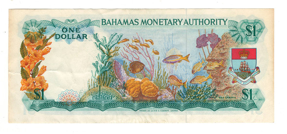 Bahamas: 1968     $1    Banknote