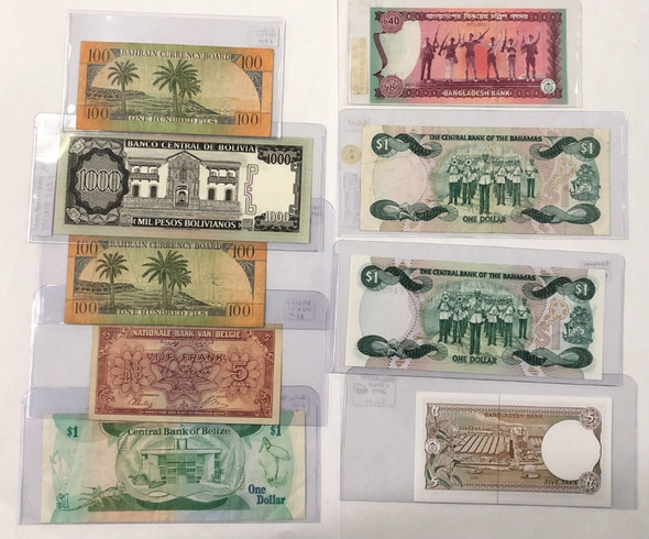Foreign: Banknote Collection Lot (9 Pieces) Foreign: Banknote Collection Lot (9 Pieces)