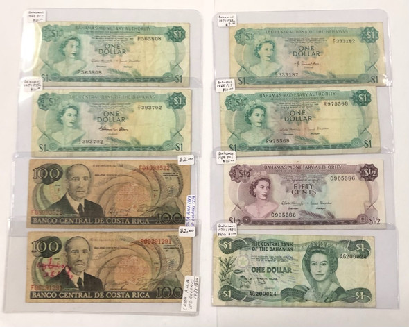 Foreign: Banknote Collection Lot (8 Pieces)