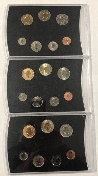 Canada: 1998 - 2004 Specimen Coin Set Collection Lot (3 Sets)