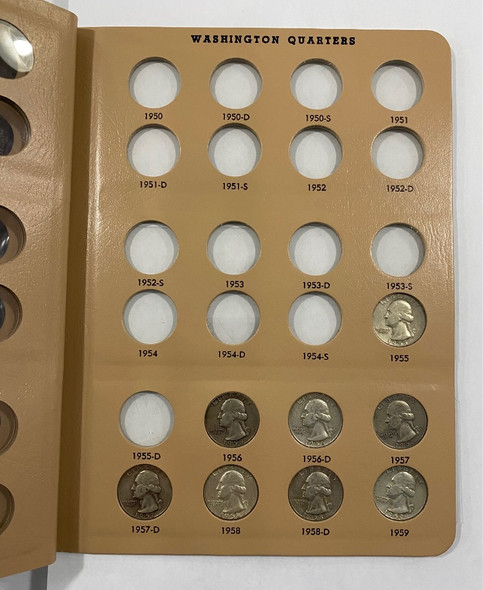 United States: 1955 - 1998 Washington Quarter Collection in Binder Includes Silver (81 Pieces) United States: 1955 - 1998 Washington Quarter Collection in Binder Includes Silver (81 Pieces)