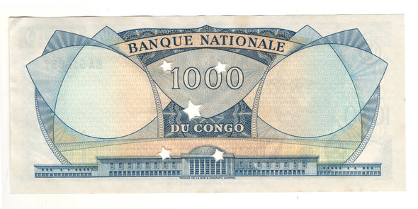 Congo: 1964   1000   Francs  Banknote