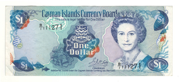 Cayman Islands: 1996 $1 Banknote P.16a