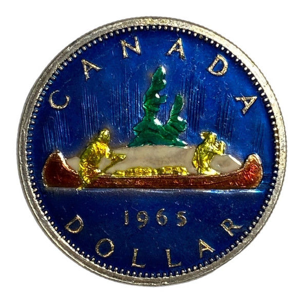 Canada: 1965 Silver Dollar Custom Enamel