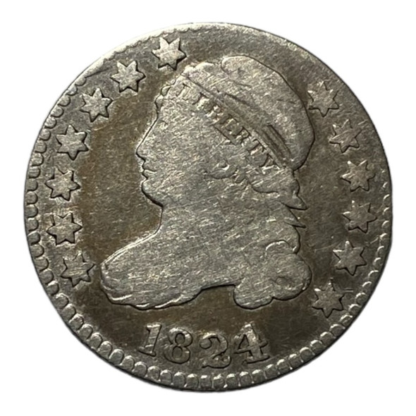 United States: 1824/2 10 Cent VG