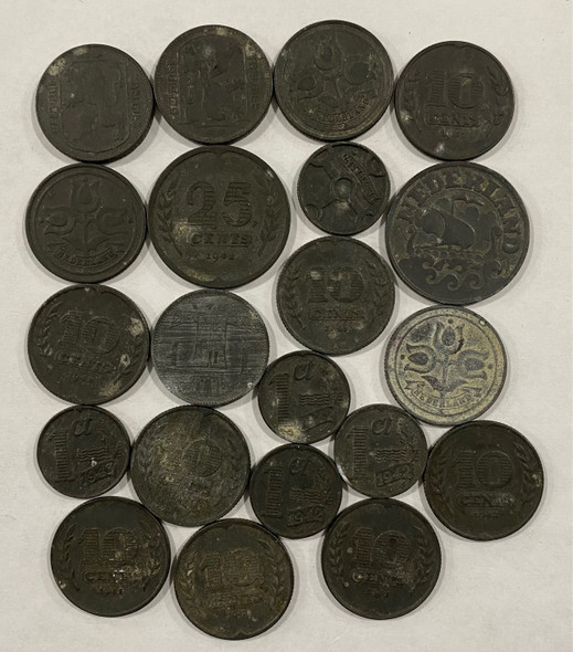 Netherlands: 1940s Coin Lot