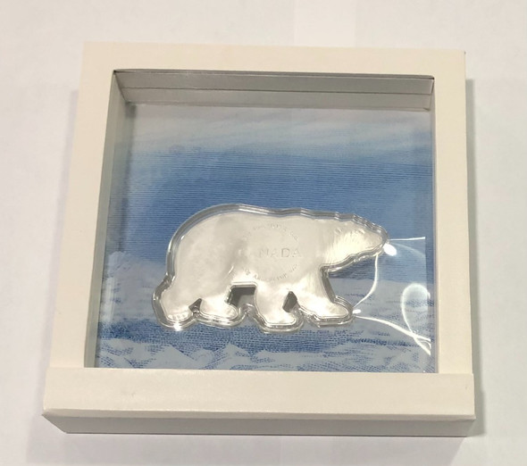 Canada: 2017 Polar Bear 100gr Pure Silver Real Shaped Coin Canada: 2017 Polar Bear 100gr Pure Silver Real Shaped Coin