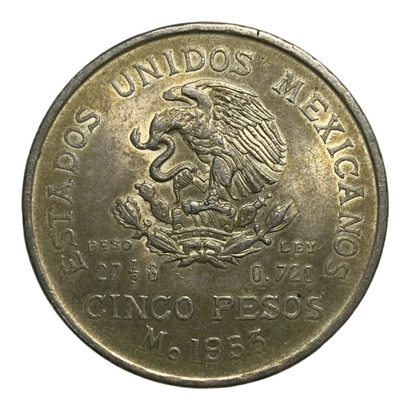 Mexico: 1953 Mo  5  Pesos