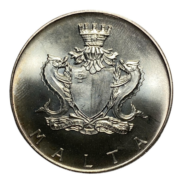 Malta: 1972 2 Liry Fort St. Angelo