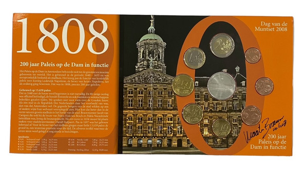 Netherlands: 2008 Monumentale Mujlpalen Euro Coin Set Incl. Silver