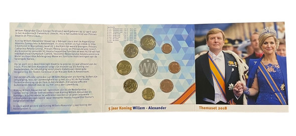 Netherlands: 2018 Willem-Alexander Themaset Coin Euro Set Netherlands: 2018 Willem-Alexander Themaset Coin Euro Set