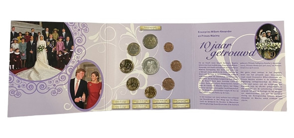 Netherlands: 2012 10 Jaar Getrouwd Euro Coin Set Incl. Silver Netherlands: 2012 10 Jaar Getrouwd Euro Coin Set Incl. Silver