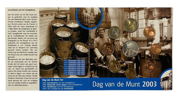 Netherlands: 2003 Dag Van de Munt Euro Coin Set Netherlands: 2003 Dag Van de Munt Euro Coin Set
