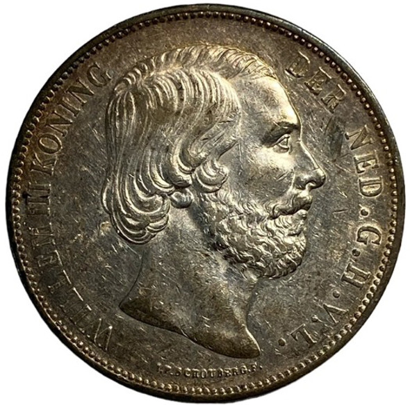 Netherlands: 1872 2 1/2 Gulden