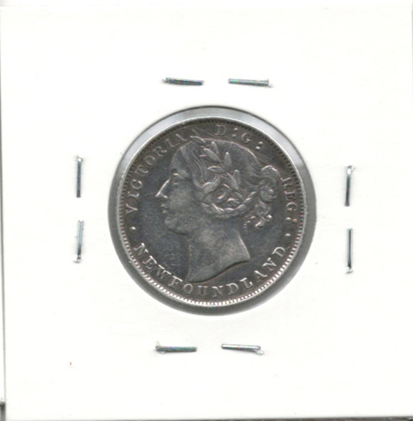 Canada: Newfoundland: 1894 20 Cent Obv. 2 VF20 Polished