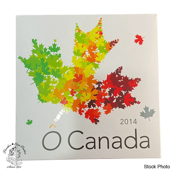 Canada: 2014 $25 O Canada Series Silver 5 Coin Set in Wooden Box Canada: 2014 $25 O Canada Series Silver 5 Coin Set in Wooden Box