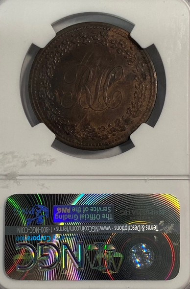 Canada: Lower Canada: 1814 Penny Token Richard Hurd; CH. LC-52 NGC AU55BN Canada: Lower Canada: 1814 Penny Token Richard Hurd; CH. LC-52 NGC AU55BN