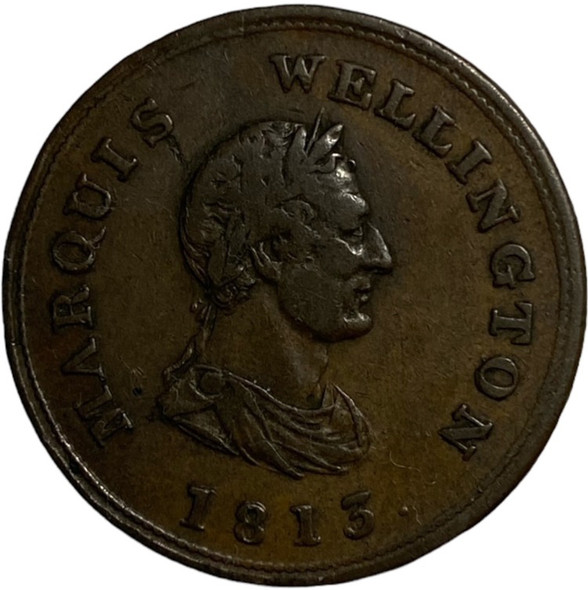 Canada: Wellington: 1813 Token Marquis; Breton 978, CH. WE-7