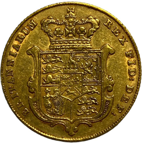 Great Britain: 1826 Gold Shield Sovereign