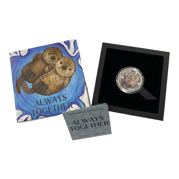 Tuvalu: 2020 50 Cents Always Together Otter Coin